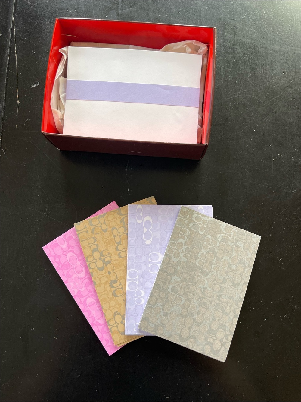Coach Signature Notecard Set